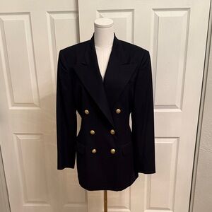 Polo Ralph Lauren Black Blazer with Gold Buttons